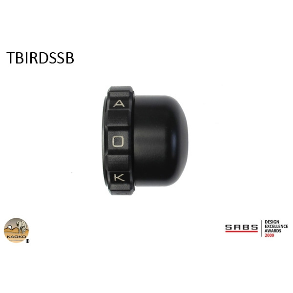 Kaoko Kaoko Throttle Stabilizer for the Triumph Thunderbird Storm 1700 (2012-2014) With stainless steel and painted black end-weights)